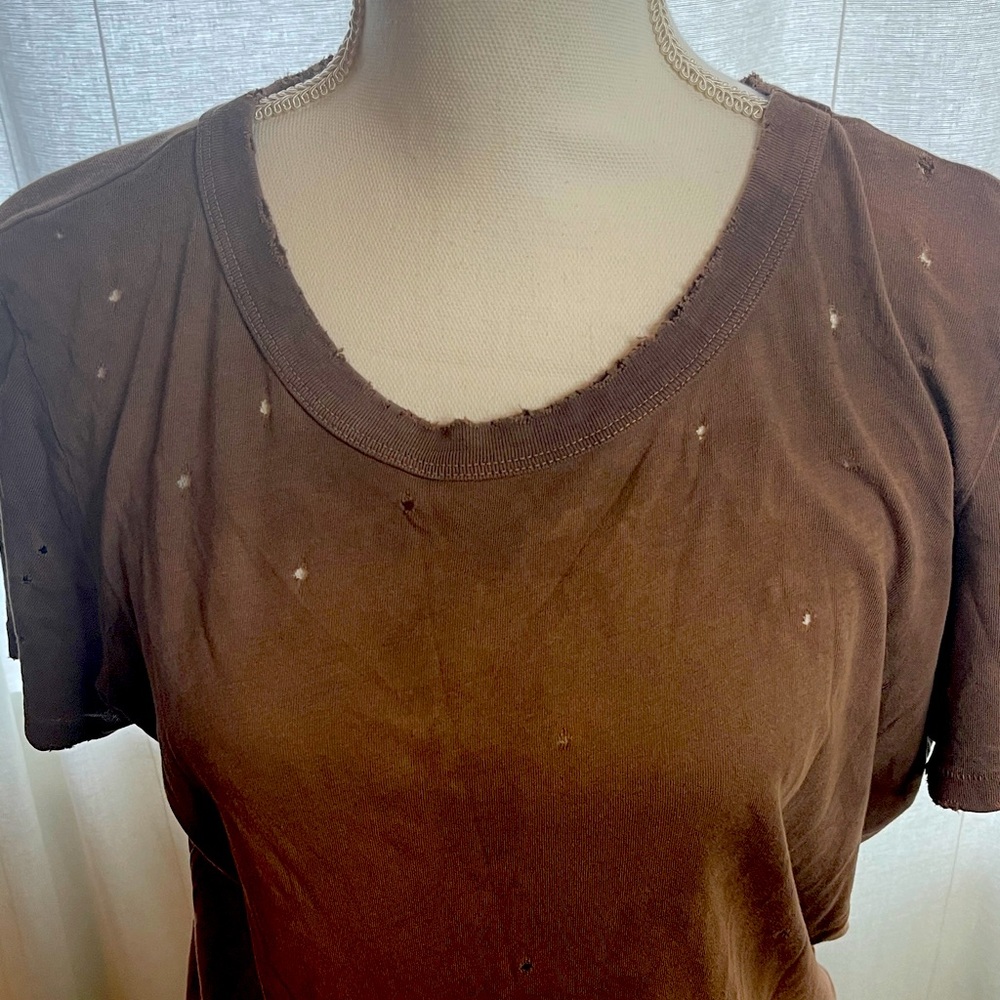 Philanthropy apparel with purpose distressed T-shirt